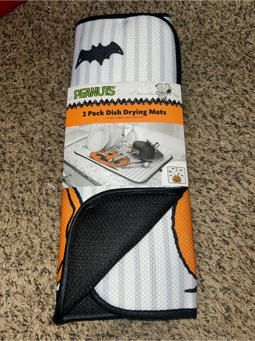 Peanuts Snoopy Halloween Dish Drying Mats